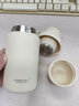 品家家品（PINKAH）小容量保溫杯便攜小巧200ml隨身水杯子迷你口袋便攜316女生隨行杯 200ML奶油白 曬單實(shí)拍圖
