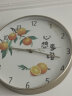 BBA挂钟新中式心想事橙客厅12英寸书房卧室餐厅家用创意钟表时钟  实拍图