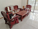 本素實(shí)木茶幾桌雕花大方客廳茶桌長(zhǎng)方中式古典長(zhǎng)桌子客廳辦公室茶臺(tái)邊桌茶幾桌實(shí)木飯桌 120*60*50cm栗子紅 曬單實(shí)拍圖