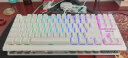 CHERRY樱桃MX1.1雪原极光 机械键盘 游戏键盘 悬浮式无钢结构 87键有线键盘 RGB灯效 电脑键盘 白色 红轴 实拍图