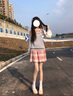 唐努烏【7件套】JK制服襯衫裙套裝學(xué)生百褶裙正統半身裙學(xué)院風(fēng)短裙子 樹(shù)莓紅茶短袖【7件套】 S 【75-90斤】 曬單實(shí)拍圖