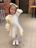 IVY HOUSE常春藤兒童裝女童春季新款親子裝小香風(fēng)氣質(zhì)背心裙連衣裙洋氣百搭 米白色 110cm(110/56) 曬單實(shí)拍圖