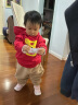 巴拉巴拉儿童卫衣男童宝宝童装加绒保暖萌趣女童上衣新年亲子装 中国红60611 100cm 实拍图