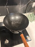 嘉樂康鐵鍋炒鍋無涂層老式家用不易沾圓底鑄鐵鍋煤氣灶適用炒菜鍋 32cm鍋蓋鏟子【老師傅款】已開鍋 曬單實(shí)拍圖
