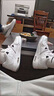 佐館小白鞋子男春夏季新款韓版輕便運動(dòng)鞋防滑板鞋情侶百搭星星休閑鞋 XX222白灰 42 曬單實(shí)拍圖