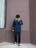 卡爾美（KELME）訓練服男秋冬足球長(cháng)袖T恤跑步運動(dòng)半拉鏈套頭衫 深藍色 L 曬單實(shí)拍圖