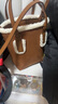 CHARLES&KEITH毛絨手提托特包斜挎水桶包生日禮物七夕禮物CK2-30271443-1 Brown棕色 小包 曬單實拍圖