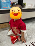 G.DUCKKIDS漢服男童中式一周歲宴禮服男寶寶抓周衣服中國風兒童唐裝男孩套裝 紅色夏裝 80 (80) 曬單實拍圖