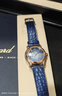蕭邦（Chopard）瑞士手表 Happy Sport系列日歷快樂鉆自動機械女表七夕禮物送女友 278578-6003七鉆藍皮藍盤36mm 曬單實拍圖