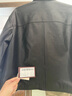 SINBOS昨夜派對 真皮皮衣女短款夾克2024春季新款植鞣綿羊皮外套 松煙墨 155/80A(S) 曬單實(shí)拍圖