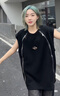 杜小閑背心男夏季美式潮牌重磅金屬拉鏈cleanfit高級(jí)感寬松無(wú)袖坎肩體恤 黑色 XL [建議125-145斤] 曬單實(shí)拍圖