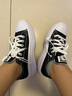 匡威（Converse）厚底鞋女鞋新款70S低幫帆布鞋松糕鞋云朵Move增高硫化鞋小個(gè)子 570256C 經(jīng)典黑 36.5 /6 曬單實(shí)拍圖