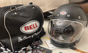 BELL復古盔摩托車(chē)頭盔四季男女碳纖維全盔機車(chē)賽車(chē)盔安全帽布利特防霧 碳纖素黑【碳纖維*送真皮包】 L【適合55-56cm頭圍】 曬單實(shí)拍圖