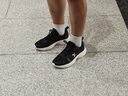 特步運動(dòng)鞋男鞋青少年網(wǎng)面透氣跑步鞋官方正品鞋子男士輕便減震休閑鞋 黑/帆白 42 曬單實(shí)拍圖