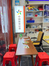 蔓斯菲爾（MSFE）實木腿電腦桌臺式雙人書桌學(xué)習(xí)桌辦公桌工作臺桌椅套裝長條桌子 【進口橡木腿】胡桃色160*50cm 曬單實拍圖