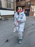亞瑟士（asics）童裝2024年冬季三防中長款羽絨服派克服加厚保暖外套334241073013 曬單實拍圖