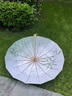 貝樂(lè )舒新中式太陽(yáng)傘女高顏值雨傘折疊大號抗風(fēng)防曬晴雨兩用古風(fēng)遮陽(yáng)傘 青綠竹韻-手動(dòng)三折彩膠款 16骨 曬單實(shí)拍圖