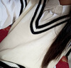 梓洛蘭ZiLuolan2025秋季學(xué)院風(fēng)套裝女學(xué)生韓版寬松蝴蝶結(jié)襯衫+針織馬甲 白色馬甲+襯衫+領(lǐng)帶 012# M 建議95-110斤 曬單實(shí)拍圖