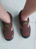 老人頭涼鞋男2025新款夏季真皮鏤空軟底包頭厚底防滑潮流魔術(shù)貼沙灘鞋 棕色 41 標準皮鞋尺碼 曬單實(shí)拍圖