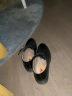 卡帝乐鳄鱼（CARTELO）牛皮正装休闲男士低帮系带皮鞋男冬季保暖男式棉鞋1511黑色加棉42 实拍图