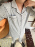 另約德絨睡衣男款秋冬季2024新款春秋冬天薄絨加厚保暖寬松家居服套裝 21507QH 純色黑邊 淺灰 2XL 曬單實(shí)拍圖