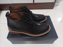 班納犀男士真皮馬丁靴圓頭靴子復古馬丁靴英倫風(fēng)短靴真皮牛皮系帶男靴 純黑 38 曬單實(shí)拍圖