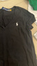 Polo Ralph Lauren 拉夫勞倫 女裝 經(jīng)典款棉質(zhì)平紋針織V領(lǐng)T恤RL24239 001-黑色 XS 曬單實(shí)拍圖