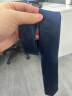 诺斯.马丁简约真丝领带男士正装商务职场日常领结不含领带夹子 蓝色真丝7cm宽 实拍图