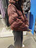 阿迪達(dá)斯 （adidas）三葉草羽絨服女2024冬防寒保暖時尚運(yùn)動休閑外套 IW8437 M 曬單實拍圖