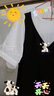 clotho Rennie品牌女裝雪紡連衣裙女2025夏季新款法式V領(lǐng)假兩件吊帶氣質(zhì)中長(zhǎng)裙 黑色 M 曬單實(shí)拍圖