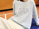 GAP女裝春秋可機(jī)洗抗靜電logo絞花毛衣寬松美式針織衫637635 曬單實(shí)拍圖