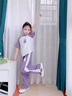 艾諾輪女童休閑套裝夏裝款兒童裝衣服中大童少女學(xué)生短袖運動(dòng)長(cháng)褲兩件套 YC拼接兔套裝-夏-紫色 150 建議身高140-150CM左右 曬單實(shí)拍圖