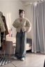 CTOX2025年新款冬季棉服女短款棉襖韓系學生棉衣外套小個子面包服 米白色 M 110-130斤 曬單實拍圖