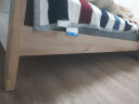 全友家居床双人床软包床屏北欧简约抗菌板木床实木边框121813A（新） 古典白|A(宽尾档)1.8m+床头柜*2（无床垫） 实拍图