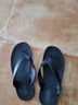 米詩(shī)德（越南）泰國橡膠人字拖鞋男夏季外穿防滑天然橡膠底戶(hù)外沙灘鞋 黑色 8 (約42) 曬單實(shí)拍圖