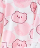 Classic Teddy兒童睡衣女童秋衣秋褲中小童衣服寶寶內(nèi)衣套純棉2件裝 花粉 120  曬單實(shí)拍圖