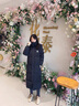 羽絨服男女長(cháng)款過(guò)膝冬季加厚白鴨絨2023新款情侶寬松藝考中戲同款 男女同款-黑色 XL 曬單實(shí)拍圖