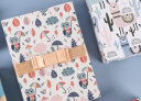 拾点渔礼物包装纸 生日礼物包装纸手工diy礼品盒 动物世界4张+丝带  实拍图