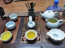 青澹汝窯知秋茶漏套裝茶葉過濾茶具配件景德鎮(zhèn)手工陶瓷汝瓷開片禮盒裝 知秋茶漏【帶底座】  開片可養(yǎng) 天青色 曬單實拍圖