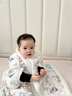 EVEBABY嬰兒披風斗蓬秋冬外出防風保暖新生兒童寶寶擋風外套披肩加絨加厚 童話城堡 三層夾棉 加厚款 90 (建議身高50-95cm) 曬單實拍圖