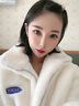 DXOT雙面毛茸茸茸茸外套保暖女秋冬季2025新款仿獺兔毛毛絨上衣厚棉服 乳白色 M 【100-115斤】 曬單實(shí)拍圖