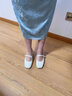 金日滿(mǎn)新中式單鞋女配裙子珍珠綢緞提花復古國風(fēng)瑪麗珍鞋馬面裙旗袍鞋 新中式平底單鞋米白色【39】 曬單實(shí)拍圖