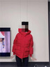 確不凡紅色羽絨服女結(jié)婚小款短款韓版羽絨綿襖女短款冬季韓版寬 紅色 L 建議115-130斤 曬單實拍圖