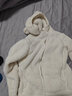 迪卡儂兒童抓絨衣保暖長絨夾克搖粒絨外套奶油白125cm-4386922 曬單實拍圖