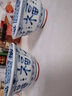 陶趣居日本進(jìn)口藍凜堂陶瓷日式碗家用茶碗釉下彩餐具吃飯碗米飯碗湯碗 福文字碗4.5英寸 曬單實(shí)拍圖