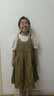 G.DUCKKIDS小黃鴨女童連衣裙夏季款洋氣中大童假兩件公主裙女孩韓版短袖裙子 卡其色 160 cm(160cm) 曬單實(shí)拍圖