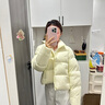 江南布衣（JNBY）【商場同款】24冬新品羽絨服女立領(lǐng)面包服短款簡約休閑5O0C11840 740/淡黃 XS 曬單實拍圖