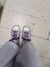 大嘴猴（paul frank）高幫芒果頭女鞋百搭帆布鞋女學(xué)生平底休閑鞋潮流系帶板鞋春秋款 香芋紫 偏小半碼 39 曬單實(shí)拍圖