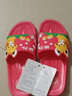回力童鞋兒童拖鞋男女可愛(ài)小公主涼拖鞋室內居家軟底防滑中大童鞋 3333-20紅色 34碼 曬單實(shí)拍圖