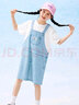 巴拉巴拉女童夏裝兒童連衣裙2024中大童假兩件仿牛仔裙子208224111033 曬單實(shí)拍圖